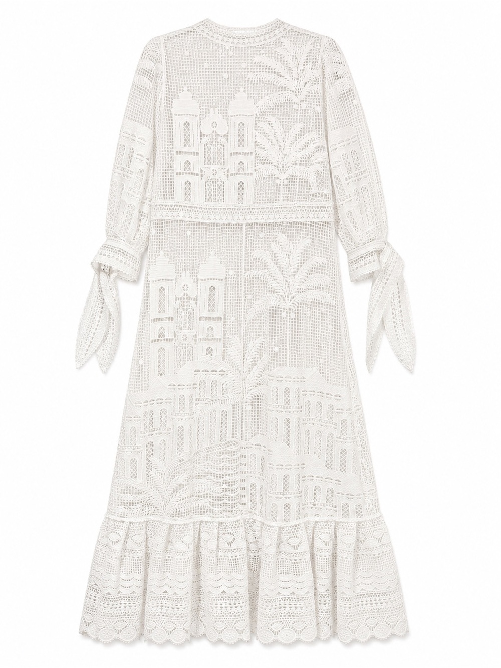 Farm Rio Morada Boa Guipure Dress PTP 18” - Picture 6 of 7